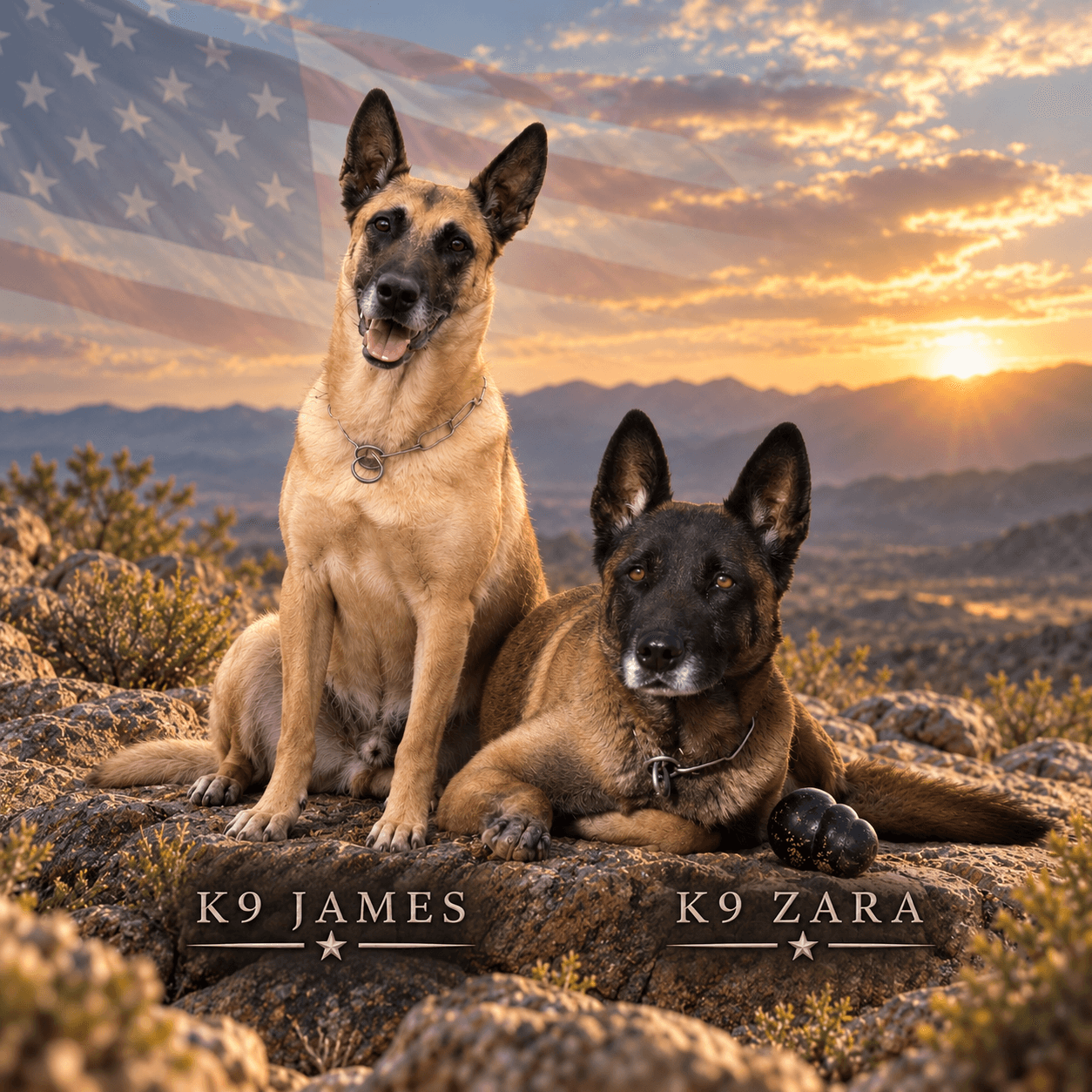 K9 Memorial - James and Zara